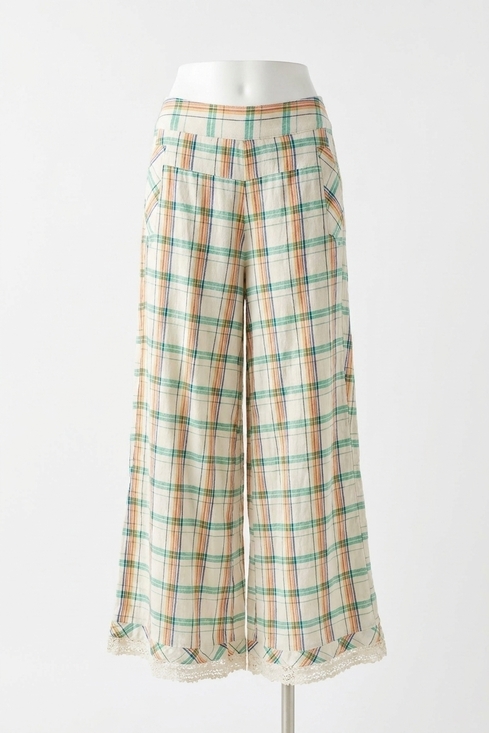 FREE PEOPLE Pants - NEW FREE PEOPLE hour glass wide leg pants in ivory combo